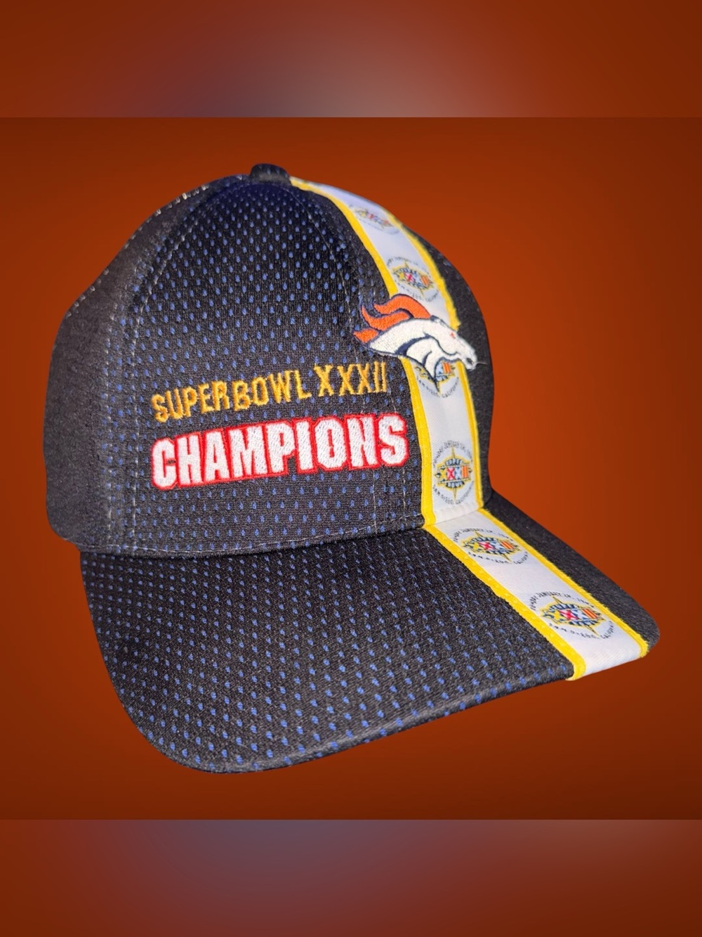Vintage 1998 NFL Game Day Denver Broncos Super Bowl XXXII Champions Hat / Cap